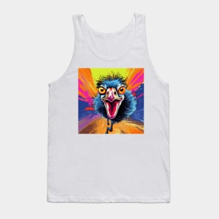 Ostrich Cartoon Pop Art 3 Tank Top